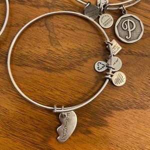 sterling silver Alex and Ani Bracelet set
